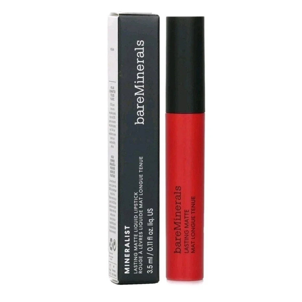 Bare‎ Minerals Mineralist Lasting Matte Liquid Lipstick~Daring Red 3.5ml NIB $23